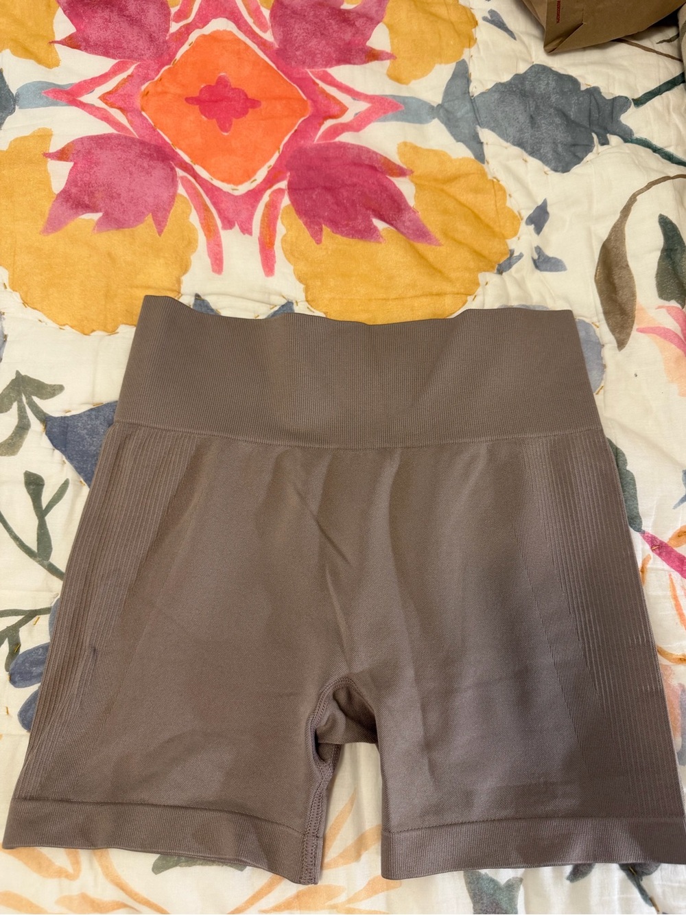 Primark Seamless High-Waist Bike Shorts in Brown